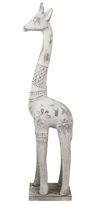 Dekorace žirafa ze dřeva 57,5cm