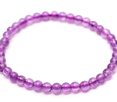 Dětský náramek z ametystu 4mm kuličky