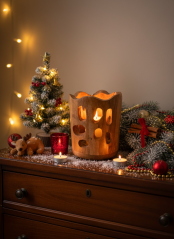 Dřevěný svícen pr. 11,5cm