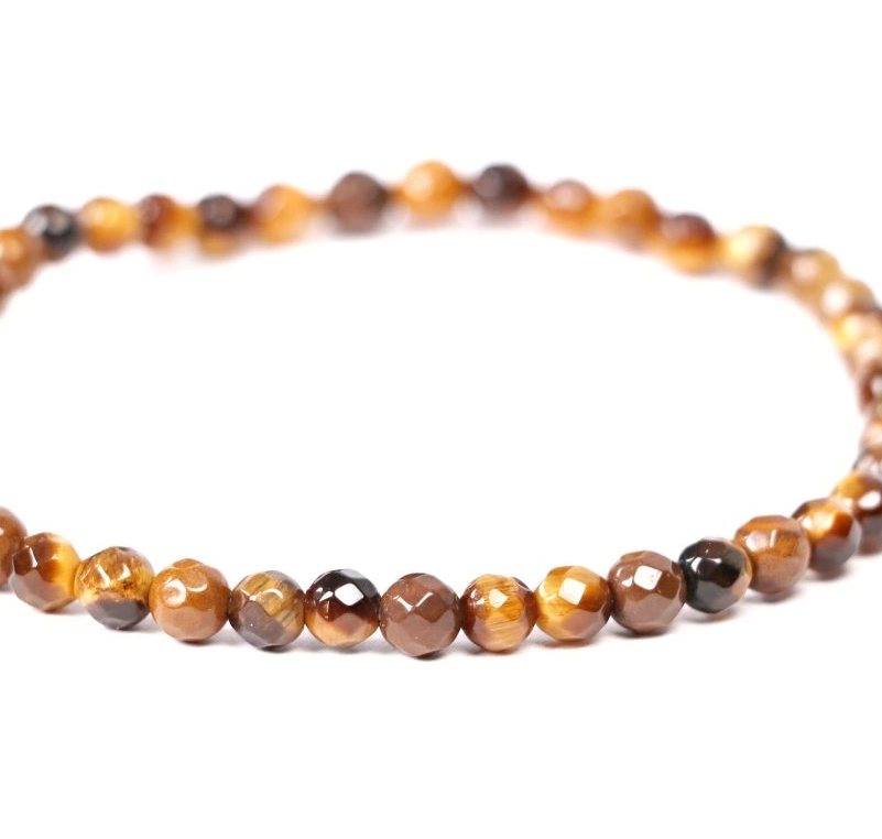 Náramek z tygřího oka 4mm fazetový