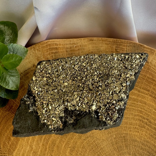 Šungit s pyritem č.14