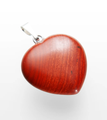 Přívěsek srdíčko z jaspisu 2 cm - UZEMNĚNÍ