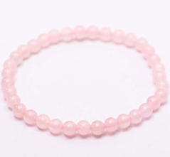 Dětský náramek z růženínu 4mm kuličky