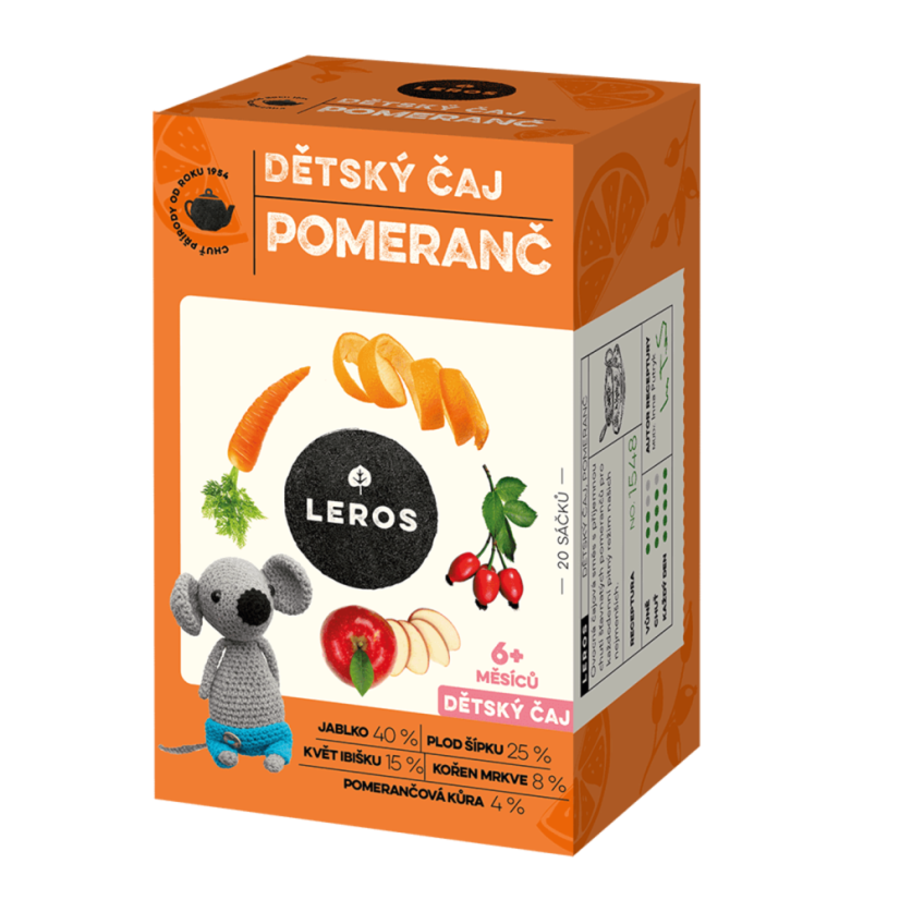 Dětský čaj POMERANČ | 20 sáčků