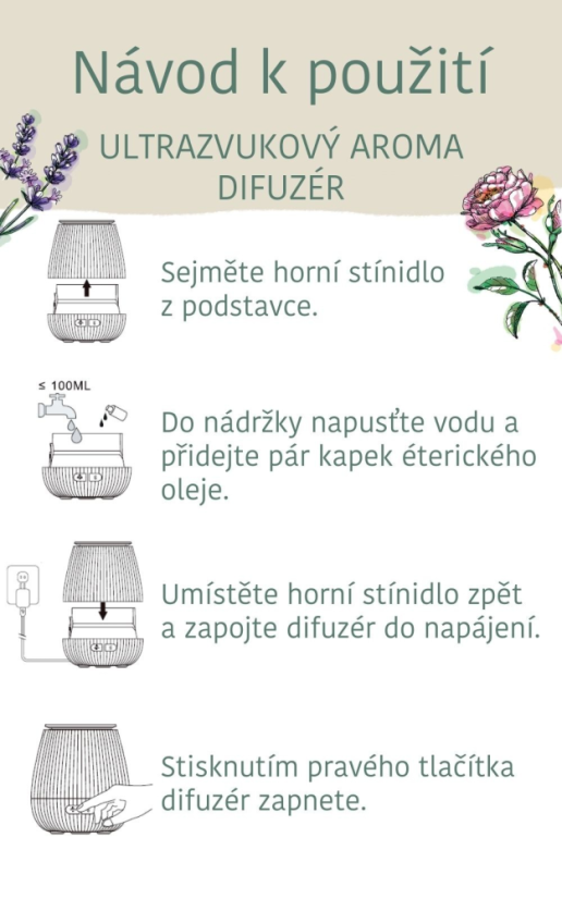 Ultrazvukový aroma difuzér