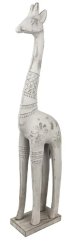 Dekorace žirafa ze dřeva 57,5cm