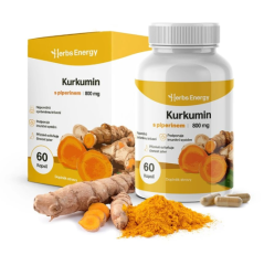 Kurkumin 800 mg + Piperin | 60 kapslí