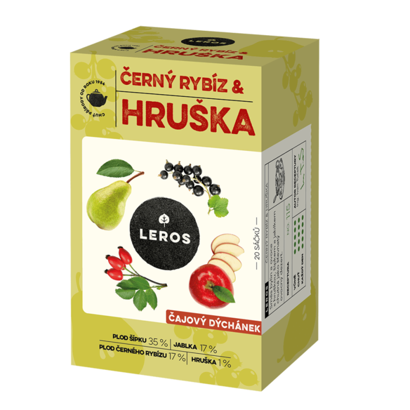 Čajový dýchánek ČERNÝ RYBÍZ & HRUŠKA | 20 sáčků