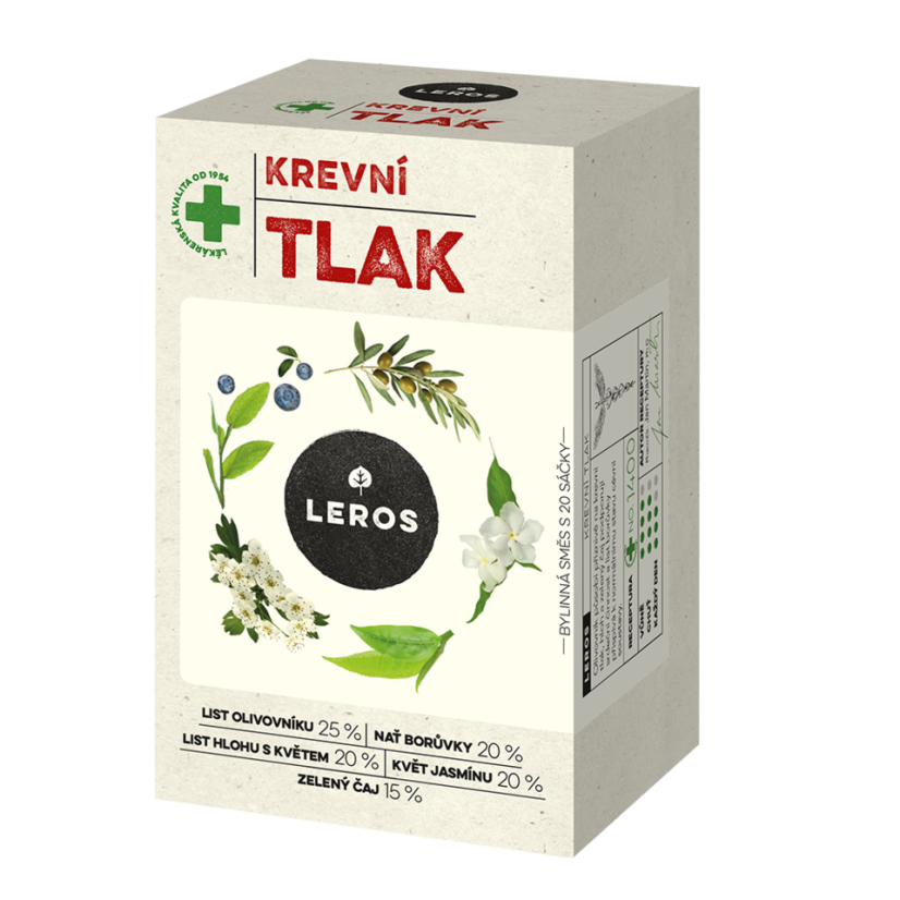 Bylinný čaj na KREVNÍ TLAK | 20 sáčků
