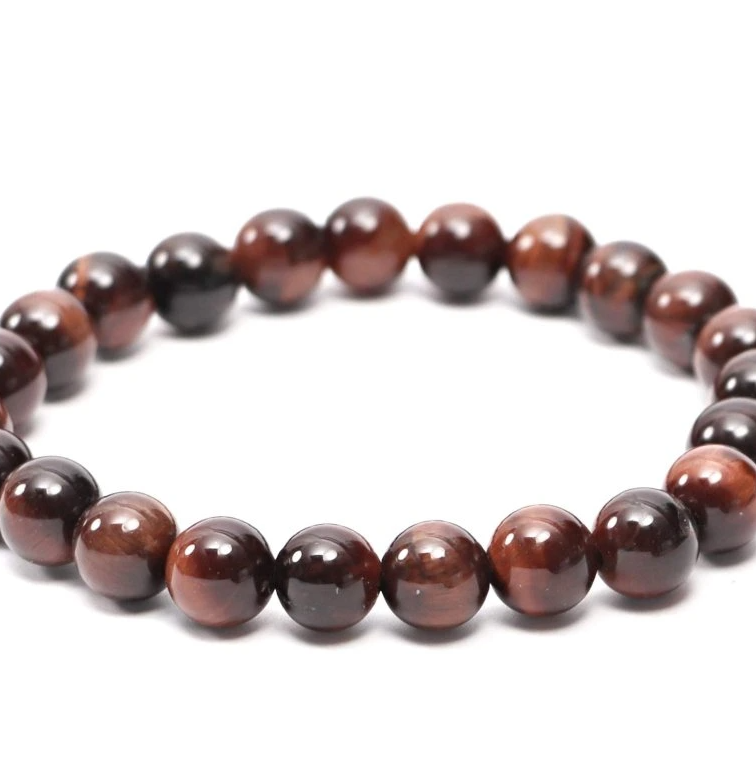 Náramek býčí oko 8mm kuličky