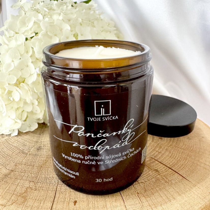 PANČAVSKÝ VODOPÁD přírodní sójová svíčka - Velikost: 180ml - 30 hodin hoření