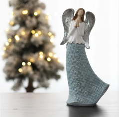 Anděl s modrou sukýnkou 25cm