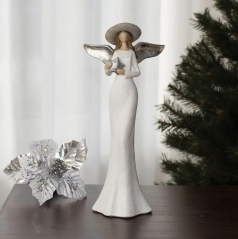 Anděl s kloboučkem a hvězdou 36cm