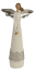 Anděl se stříbrnou krajkou 23cm