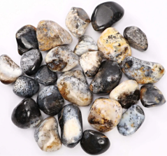 Opál dendritický černý - energie DUCHOVNÍ OČISTY