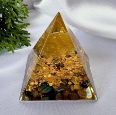 Orgonitová pyramida  UZDRAVENÍ RODOVÉ LINIE s tygřím okem