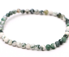 Náramek ze stromkového achátu 4mm fazetový