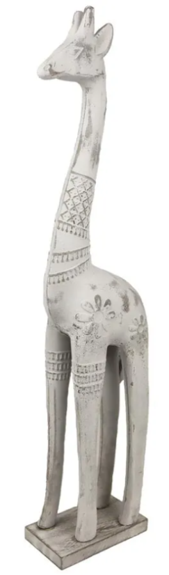 Dekorace žirafa ze dřeva 57,5cm