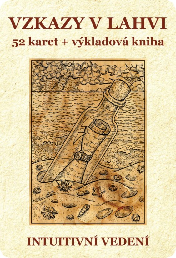 VZKAZY V LAHVI | 52 karet + výkladová kniha