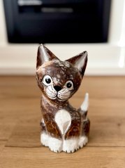 Kočička dřevěná 20cm