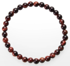 Pánský náramek z býčího oka 8mm kulička