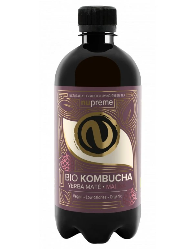 BIO Kombucha Yerba Maté malina 400 ml
