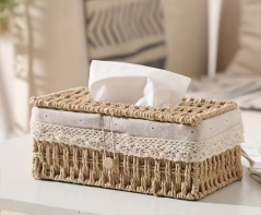 Box na ubrousky v béžové barvě