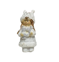 Andělíček v zimním kabátku a věnečkem 5cm