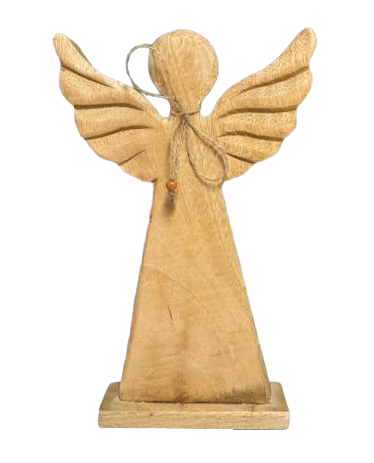 Dřevěný anděl 34cm