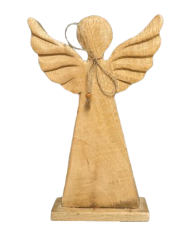Dřevěný anděl 34cm