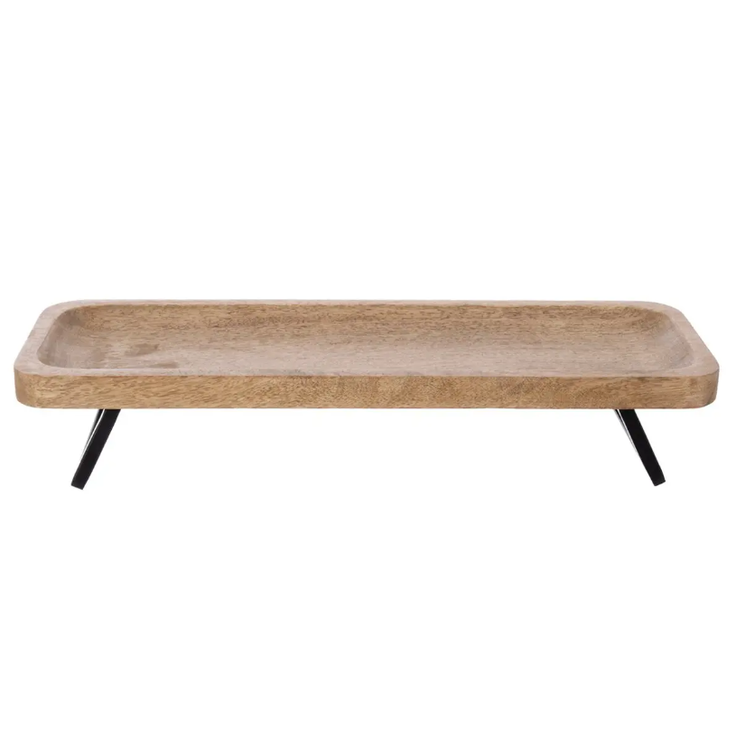 Tác dřevo/kov MANGO úzký 46cm