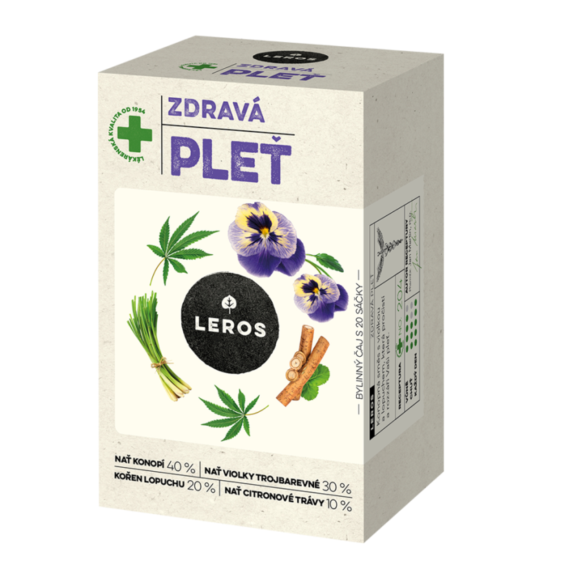 Bylinný čaj ZDRAVÁ PLEŤ | 20 sáčků