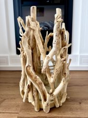 Svícen z přírodou opracovaného dřeva 38cm