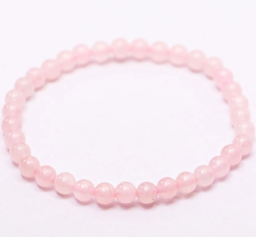 Dětský náramek z růženínu 4mm kuličky