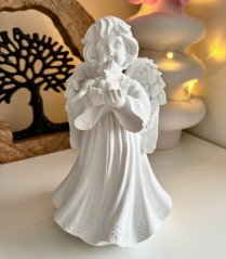 Anděl s holubicí 22cm