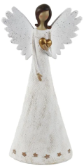 Anděl se zlatým srdcem 24,5cm